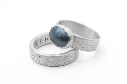 Evans.cab ring in silver