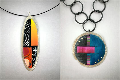 Yuhr.multi color pendants