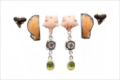 Keast.sea and stone earrings