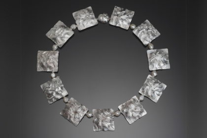 Nancy Megan Corwin chasing and repousse necklace