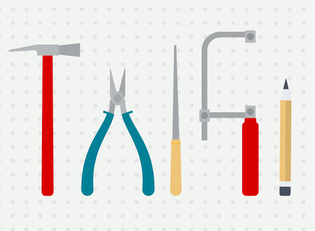 Illustrations of different jewelry making tools