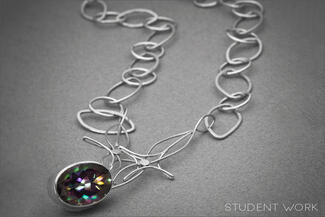 Baird.Silver Wire Necklace