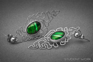 Baird.Silver Wire Earrings