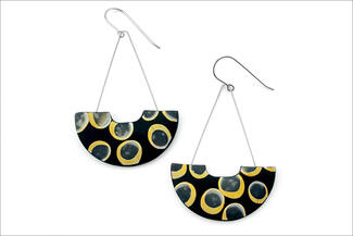 Bishoff.circle polymer earrings