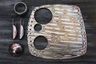 Burris.mokume pattern sheet and samples