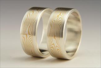 Burris.mokume gold rings