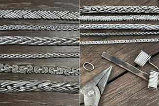 Cheminee.Silver Chains and Tools