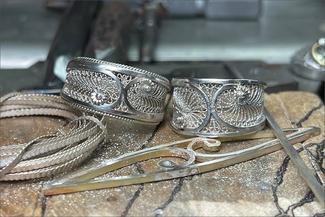 Cheminee.Two Filigree Rings and Samples