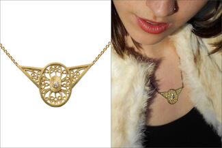 Cooke.filigree necklace