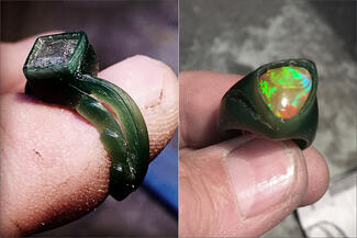 Dailing.diamond and triangle wax rings