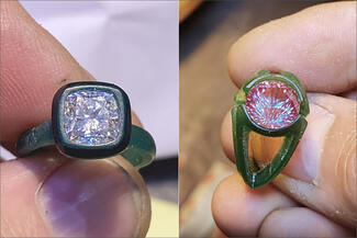 Dailing.square and circle wax rings