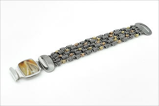 Glimp.barrel link bracelet