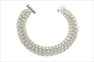 Karon.Bright Silver Bracelet