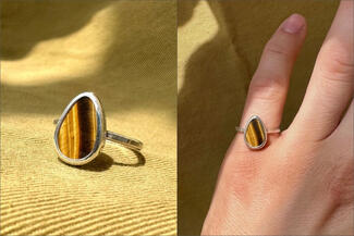 Keast.cab egg shaped ring