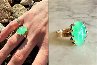 Keast.light green cab ring