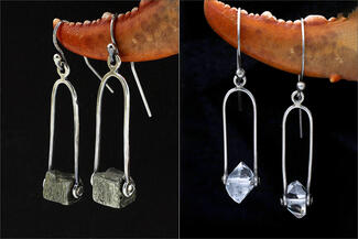 Keast.block and geo earings