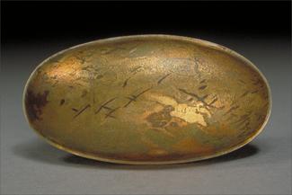LewtonBrain.gold oval piece