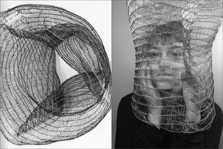 Montante.woven wire donut shape and over head shape