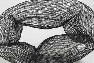 Montante.woven wire oblong form