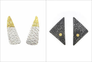 New.silver and gold earrings