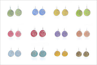 New.twelve resin earrings