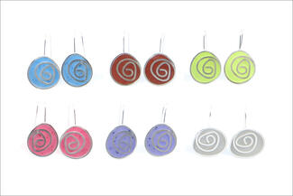 New.six resin earrings