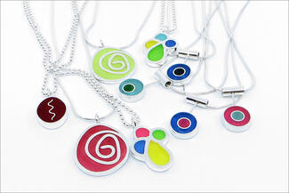 New.resin necklaces