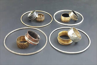 Pastel.rings and bracelets