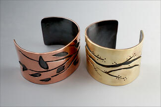 Pastel.botanical cuffs