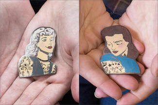 Saneholtz.Enamel Ladies