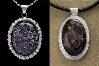 Vanaria.bezel pendants