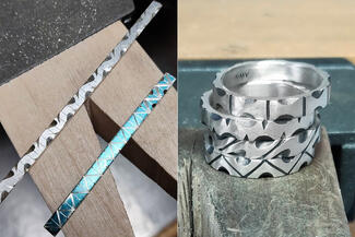 Vanaria.File Carved Sample and Four Rings
