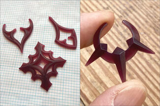 Veverka.wax pointy pieces