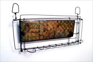 Wells.Yellow Red Green Brown Steel Rectangle