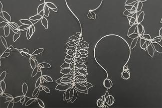 Werger.argentium leaf necklaces