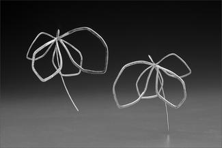 Werger.argentium flower earrings