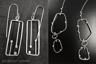 Werger.argentium wire earrings