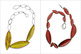 Werger.yellow and red leaf fold rings