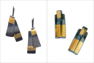 Werger.two rectangular earrings