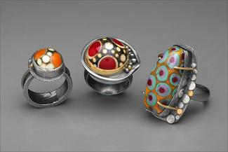 Werger.Three Multi Color Rings