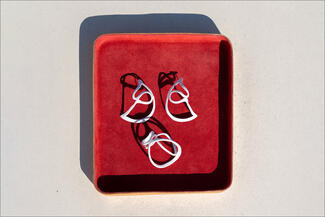 Wood.white earrings