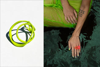 Wood.green and red outfit