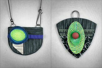 Yurh.green gray blue polymer