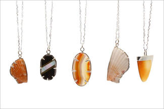 Keast.sea and stone pendants