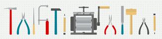 Illustrations of different jewelry making tools
