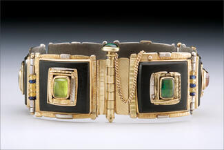  Boyd.bracelet with square stones