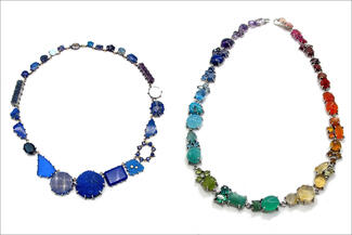 Gollberg.prong set necklaces