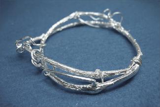 Grandi.branch bracelet in silver