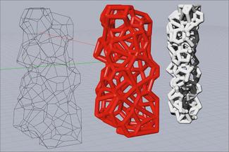 hash.three intersecting cad wire forms