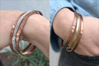 Ita.riveted bangles